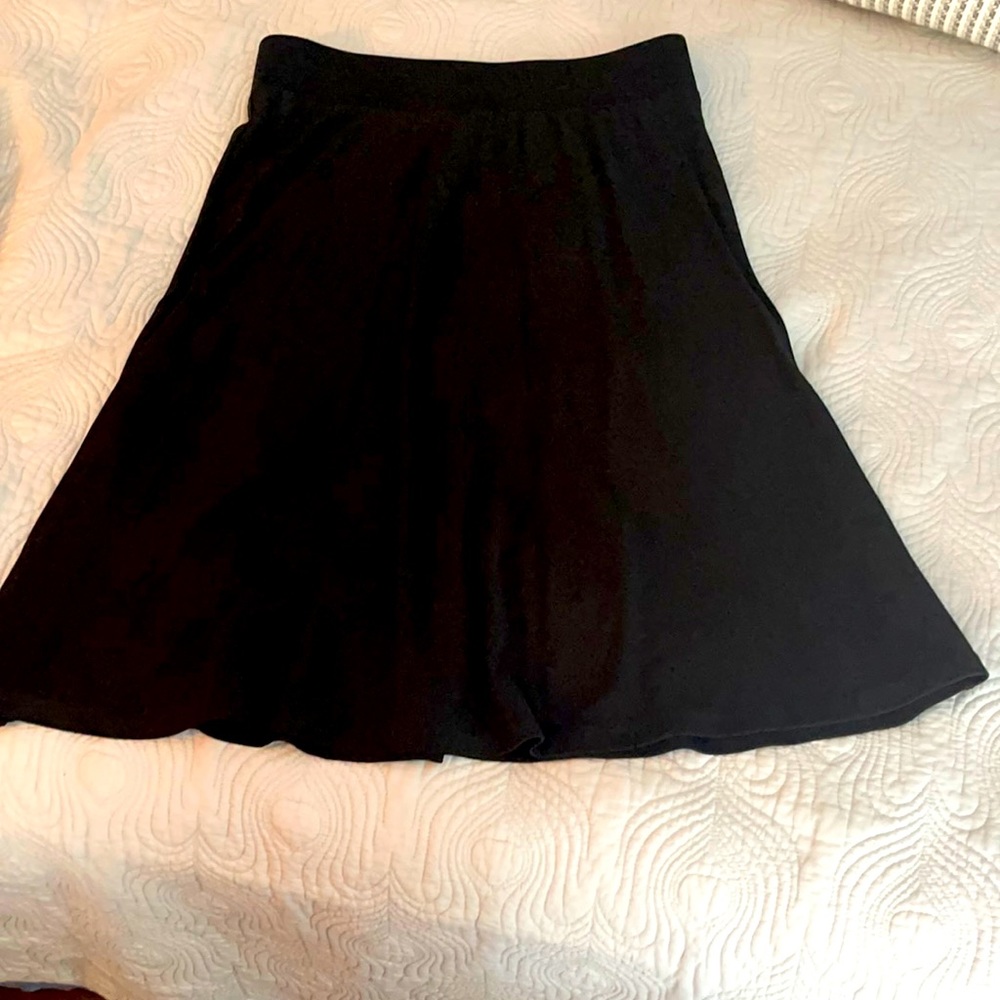 DKNY rayon skirt, a line, EUC.